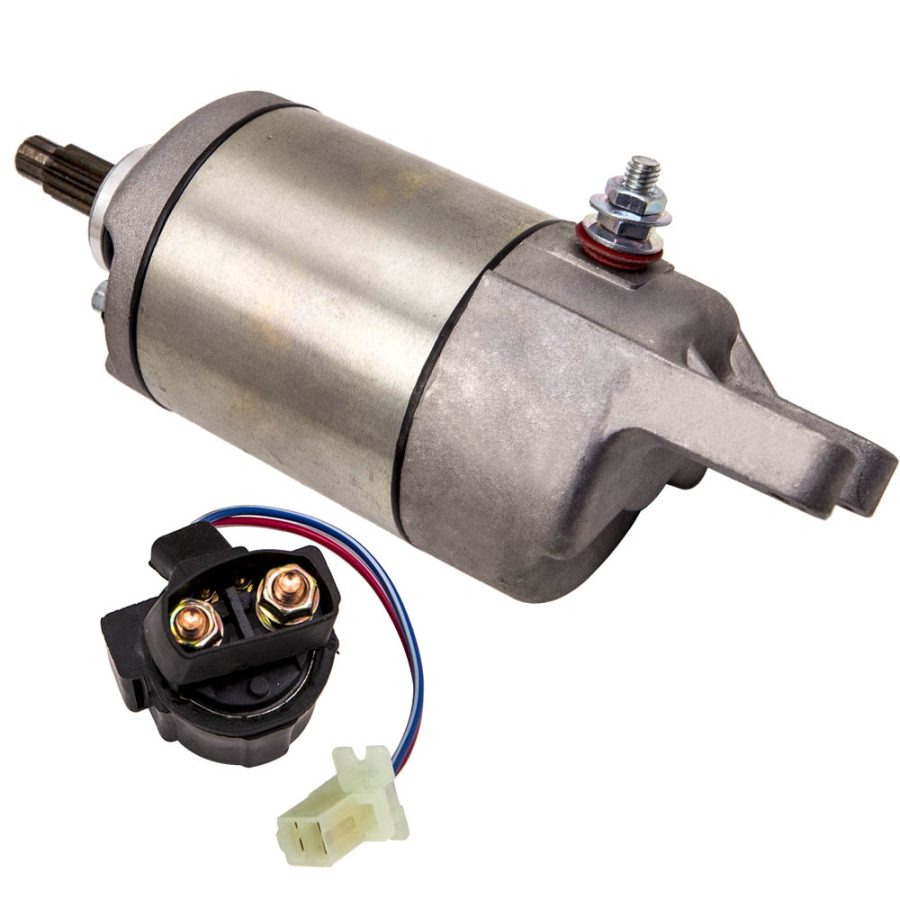 Compatible for Honda Fourtrax 250 1987 300 1988-2000 TRX250 TRX300 Starter + Relay Solenoid
