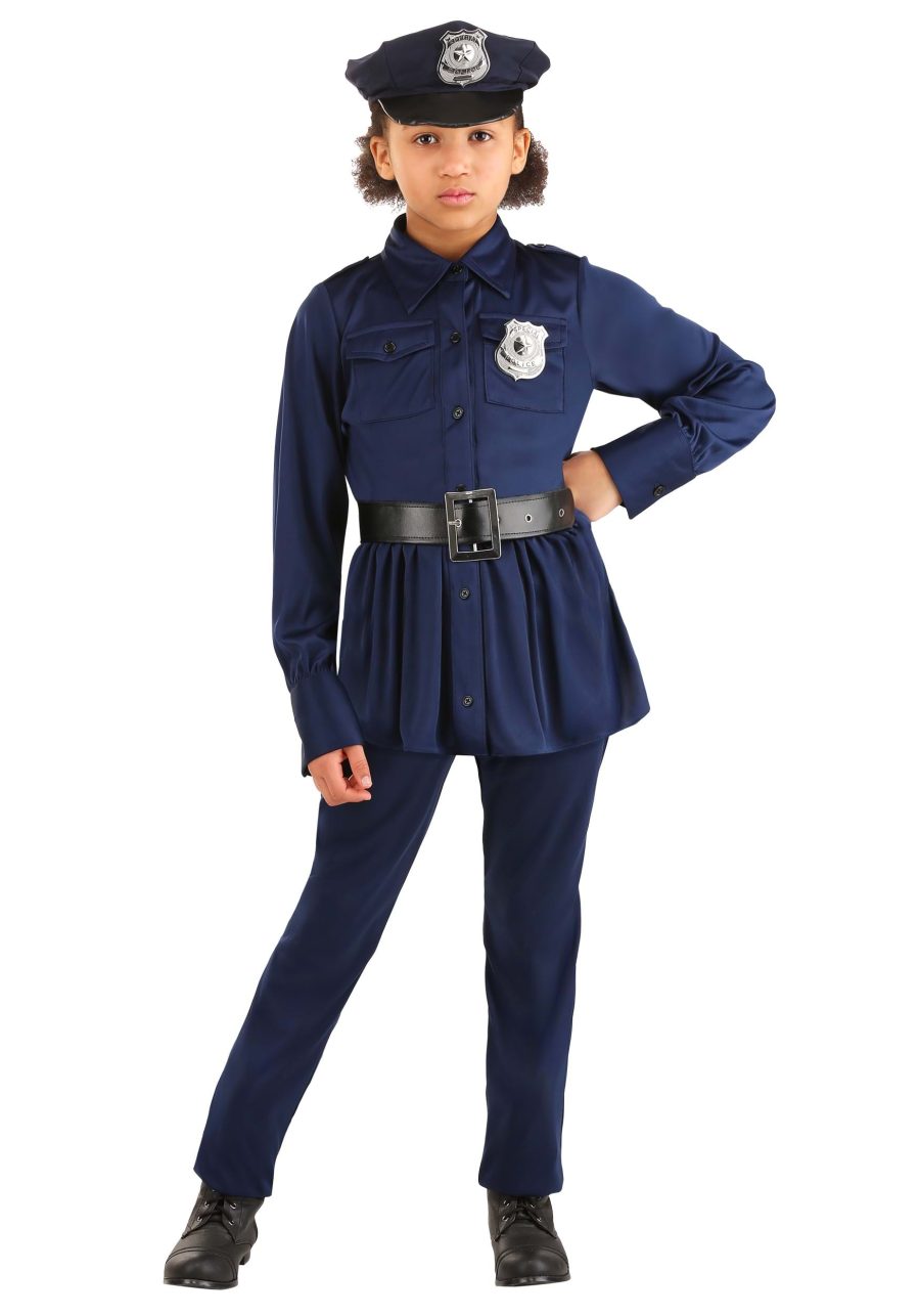 Cop Pants Girl's Costume