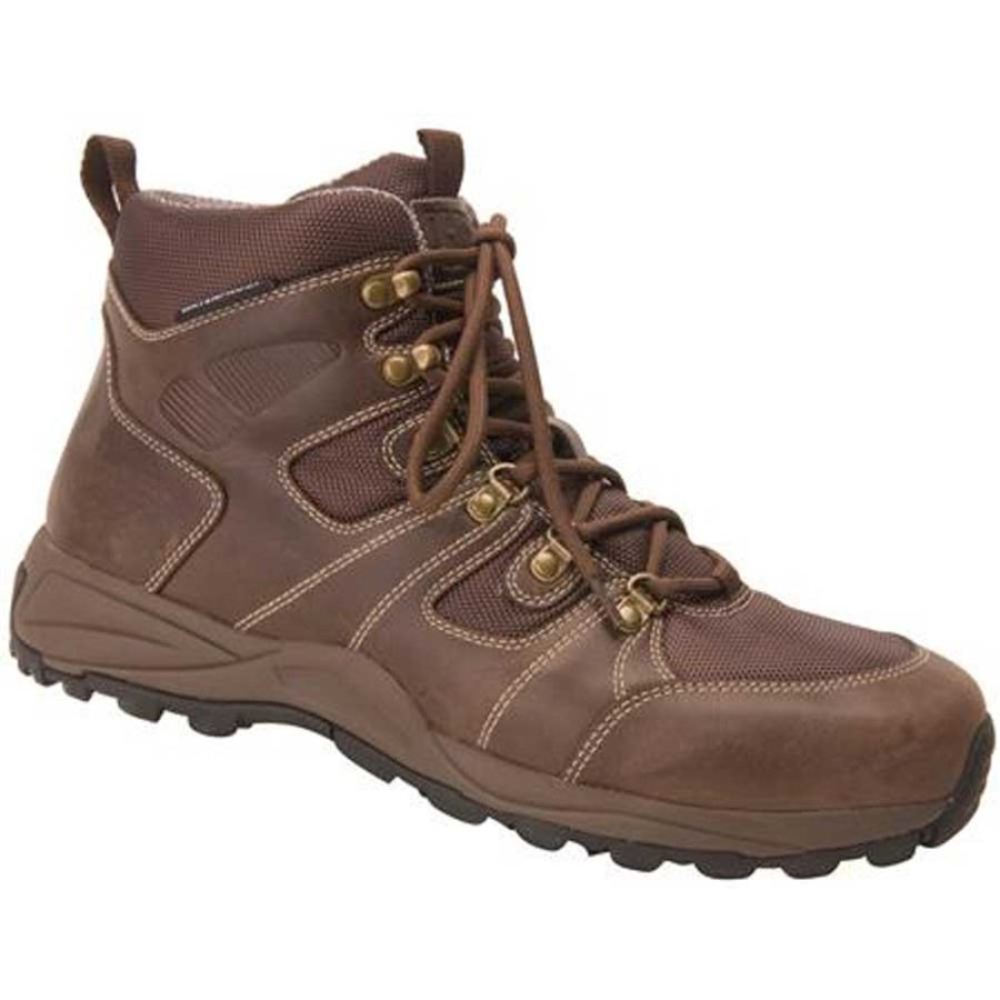 Drew Shoes Trek 40697 - Men's 4" Casual Comfort Therapeutic Diabetic Hiking Boot - Extra Depth for Orthotics