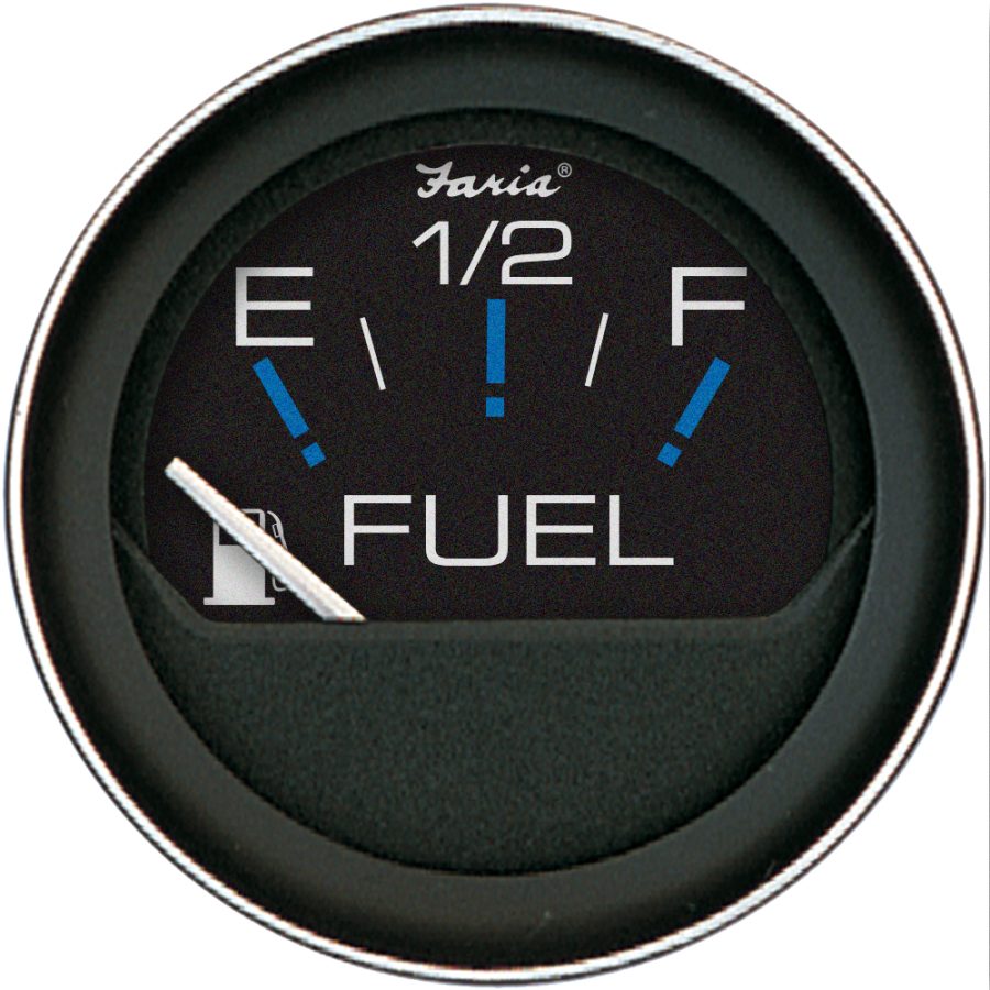 FARIA 13001 CORAL 2 INCH FUEL LEVEL GAUGE (E-1/2-F)