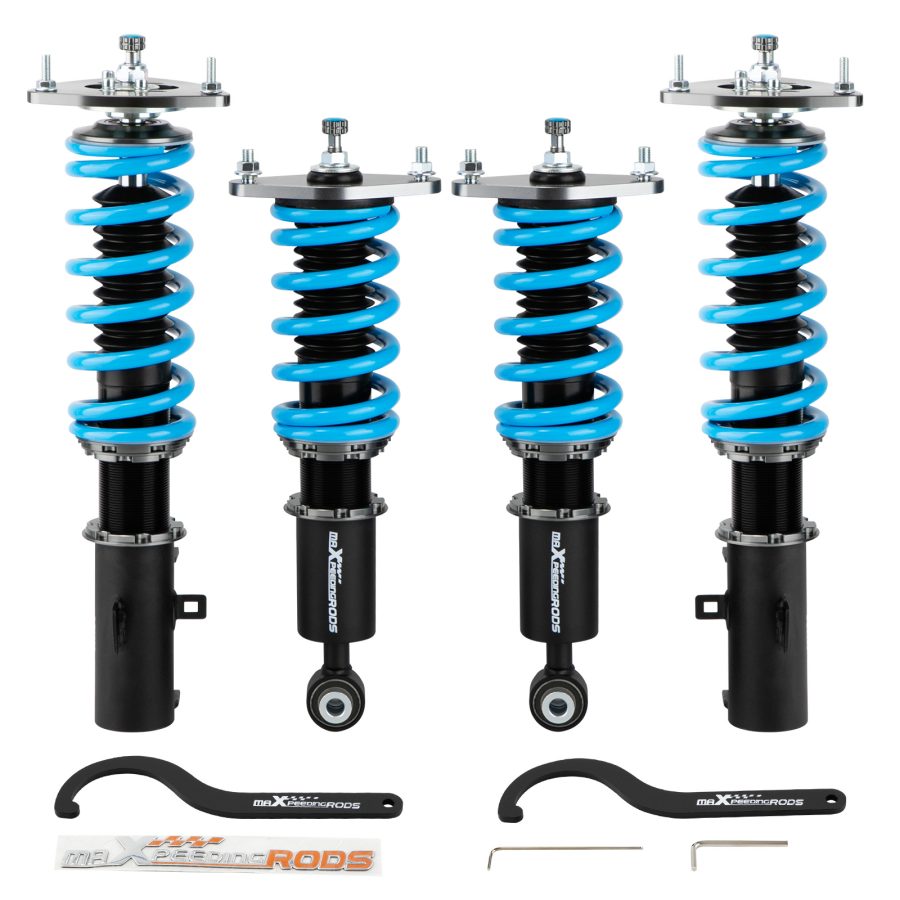 FRONT REAR COILOVER DAMPER KIT compatible for SUBARU OUTBACK 10-14 W/ CAMBER PLATES lowering kit