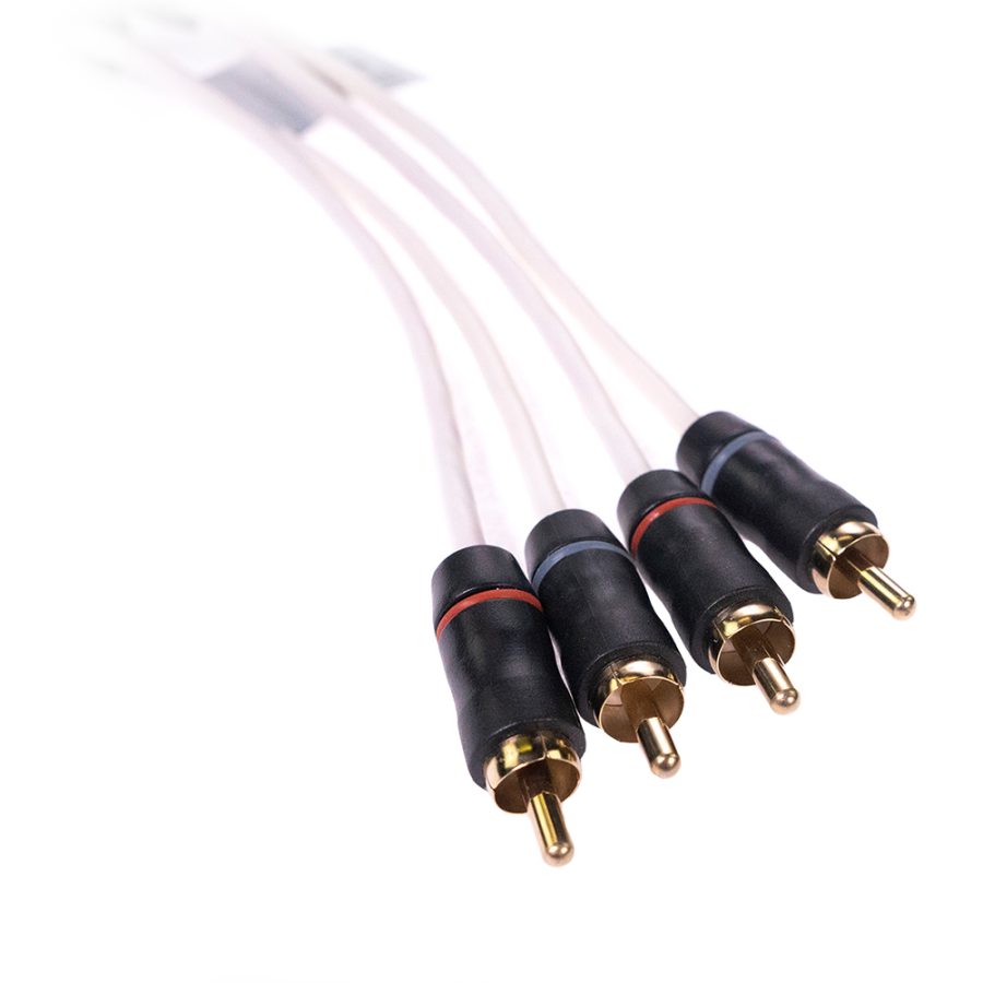 FUSION 010-12619-00 MS-FRCA12 PREMIUM 12FT 4-WAY SHIELDED RCA CABLE