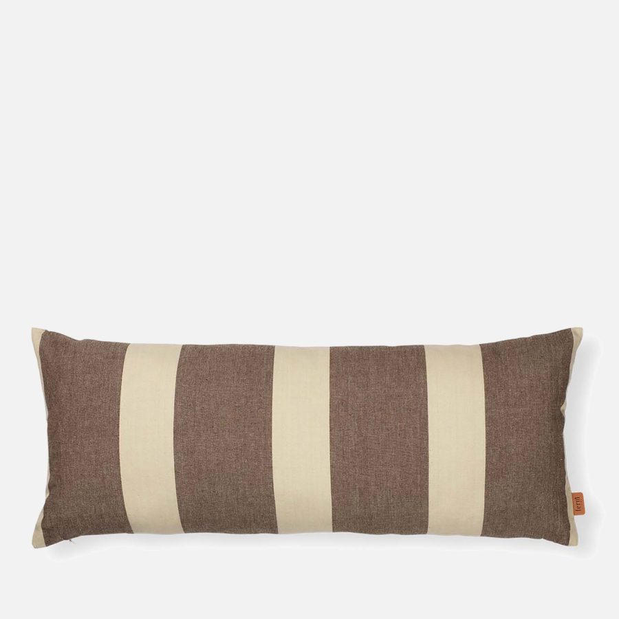 Ferm Living Strand Cushion - Carob Brown/Parchment