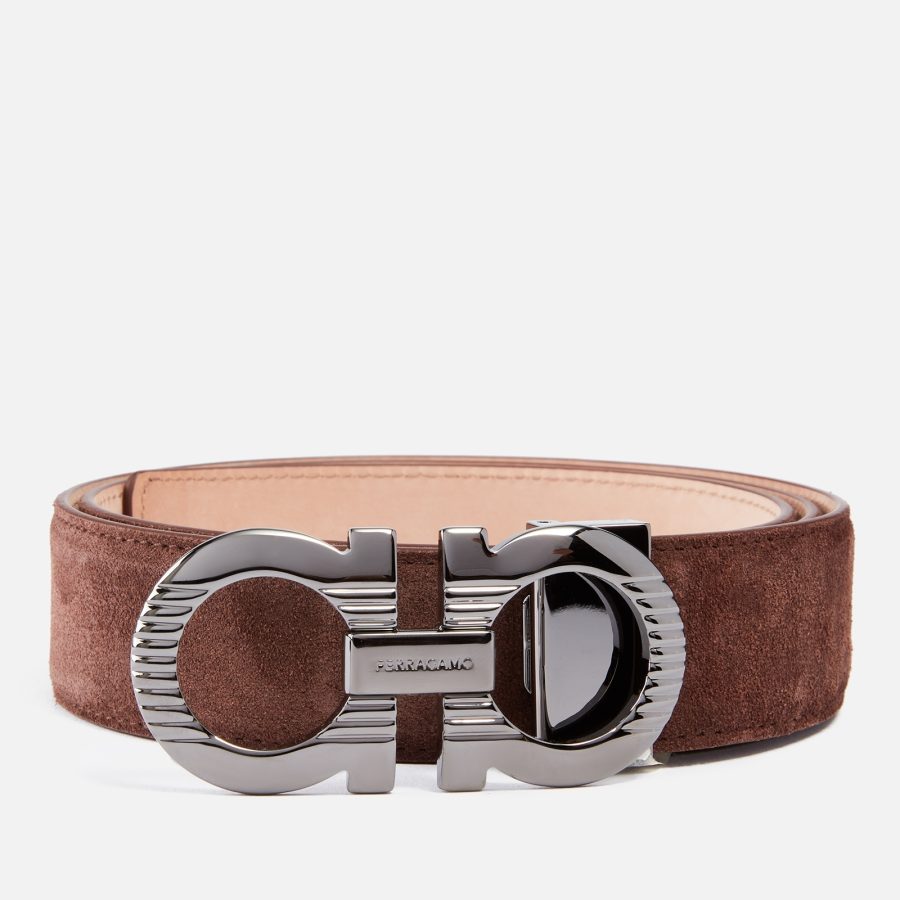 Ferragamo Gancini Leather Belt - 100cm