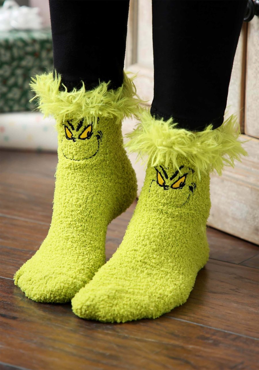 Fuzzy Socks Grinch