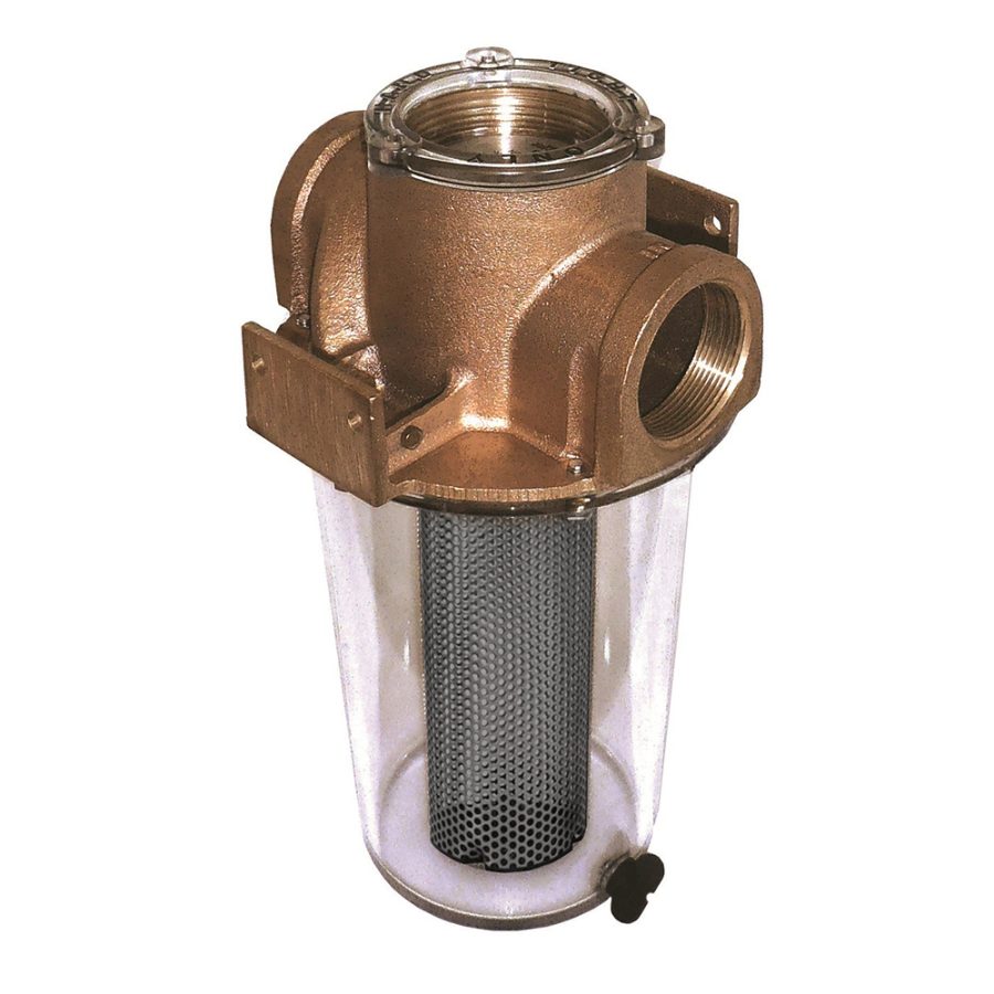 GROCO ARG-1250 SERIES 1-1/4 INCH RAW WATER STRAINER W/MONEL BASKET