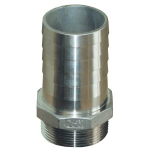 GROCO PTH-750-S 3/4 INCH NPT X 3/4 INCH ID STAINLESS STEEL PIPE TO HOSE STRAIGHT FITTING