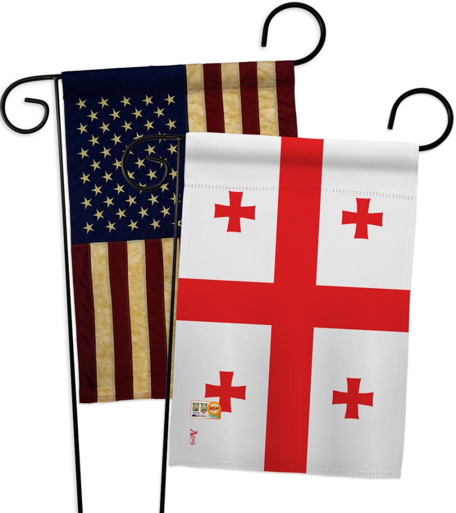 Georgia Republic - Impressions Decorative USA Vintage - Applique Garden Flags Pa