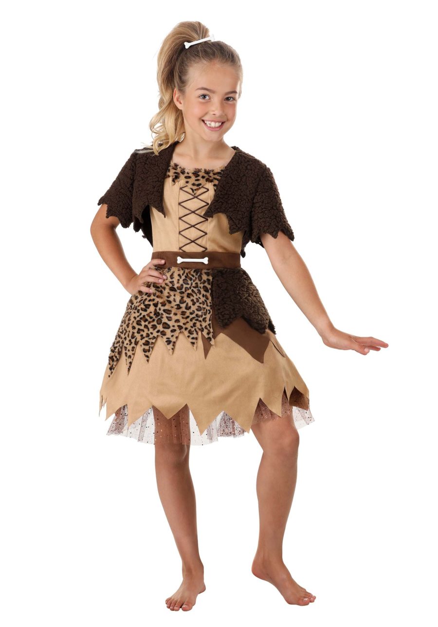 Girl's Cavegirl Dress Costume