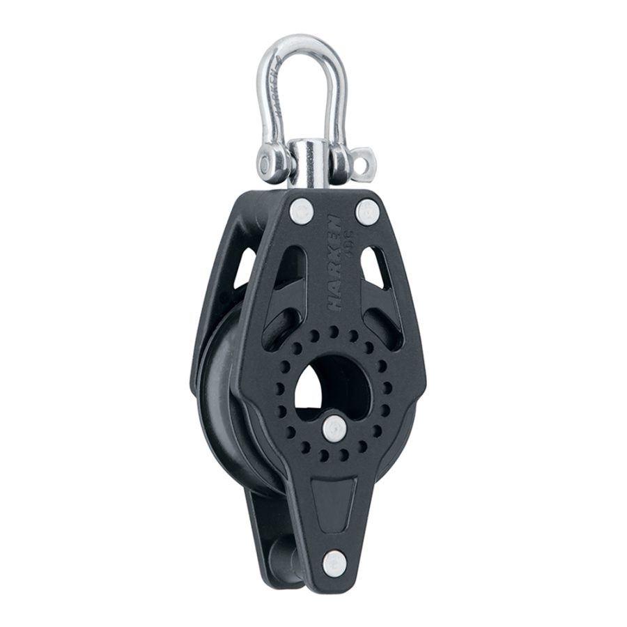 HARKEN 2637 40MM CARBO BLOCK SINGLE W/SWIVEL & BRACKET