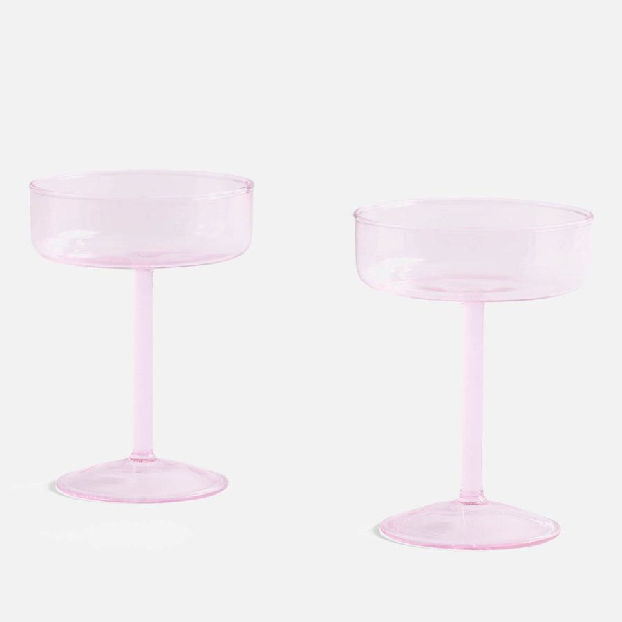 HAY Tint Coupe Glass - Set Of 2 - Pink