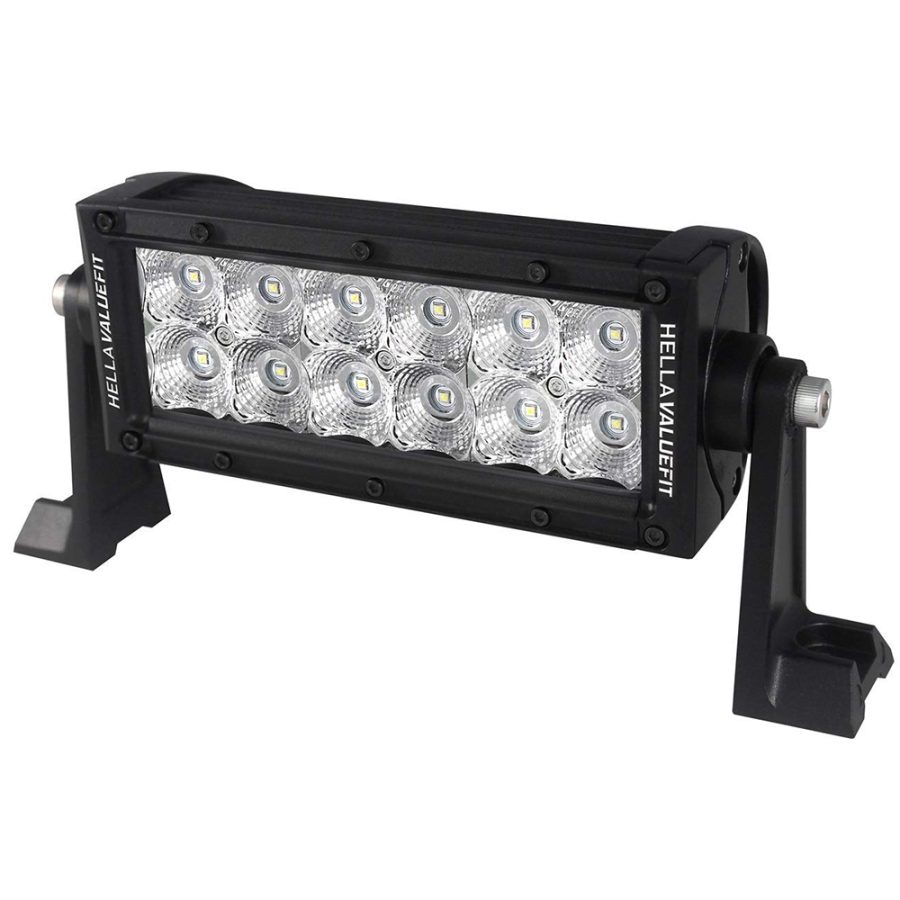 HELLA MARINE 357208001 VALUE FIT SPORT SERIES 12 LED FLOOD LIGHT BAR - 8 INCH - BLACK