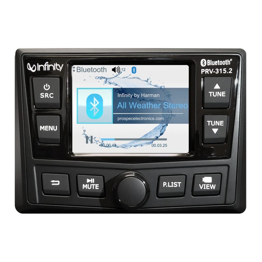 INFINITY INF-PRV315.2 PRV315.2 AM/FM Stereo Bluetooth 4 x 50 Watts