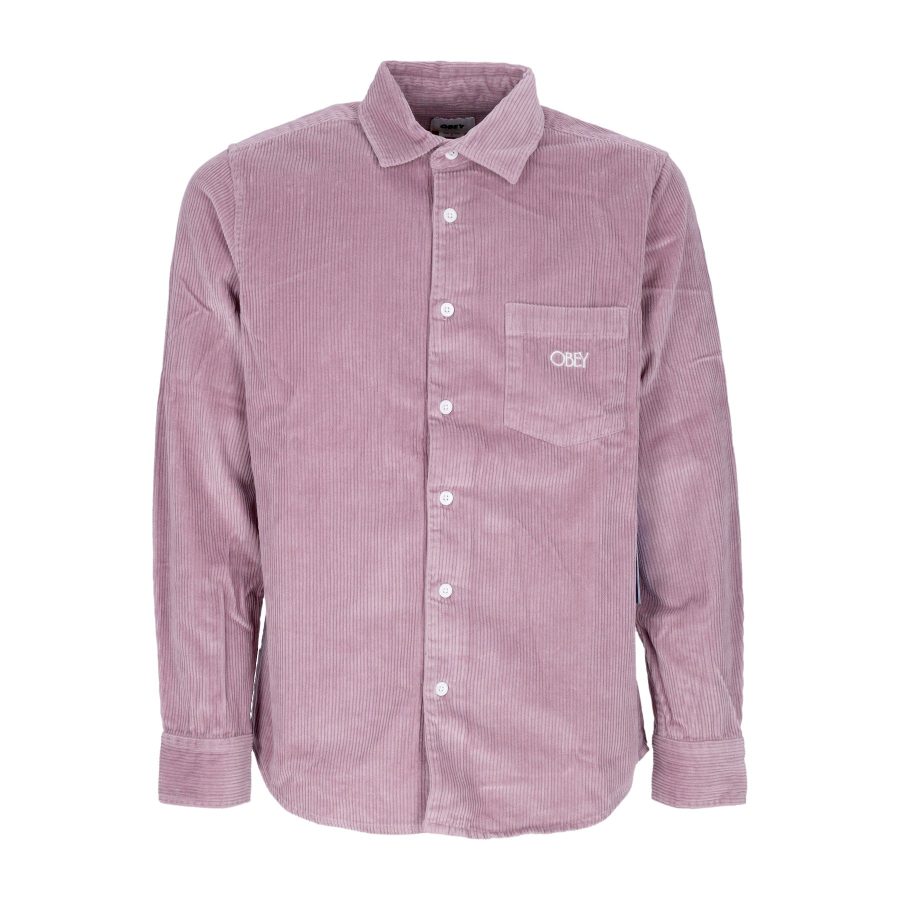 Julian Woven Men's Long Sleeve Shirt L/s Lilac Chalk