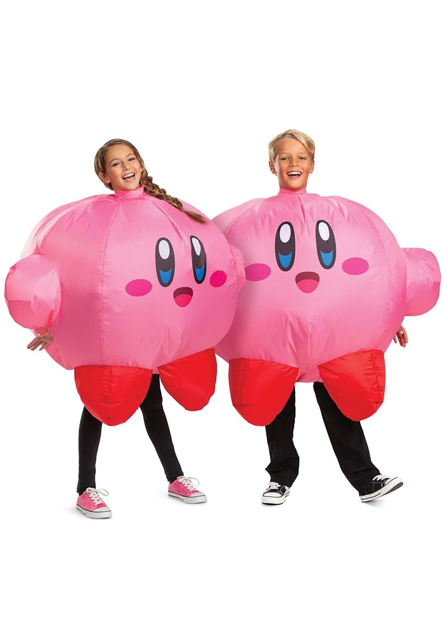 Kid's Pink Kirby Inflatable Costume