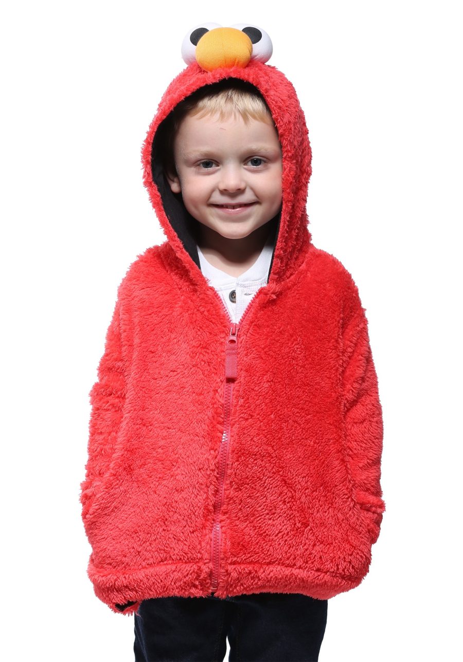 Kids Sesame Street Elmo Faux Fur Costume Hoodie