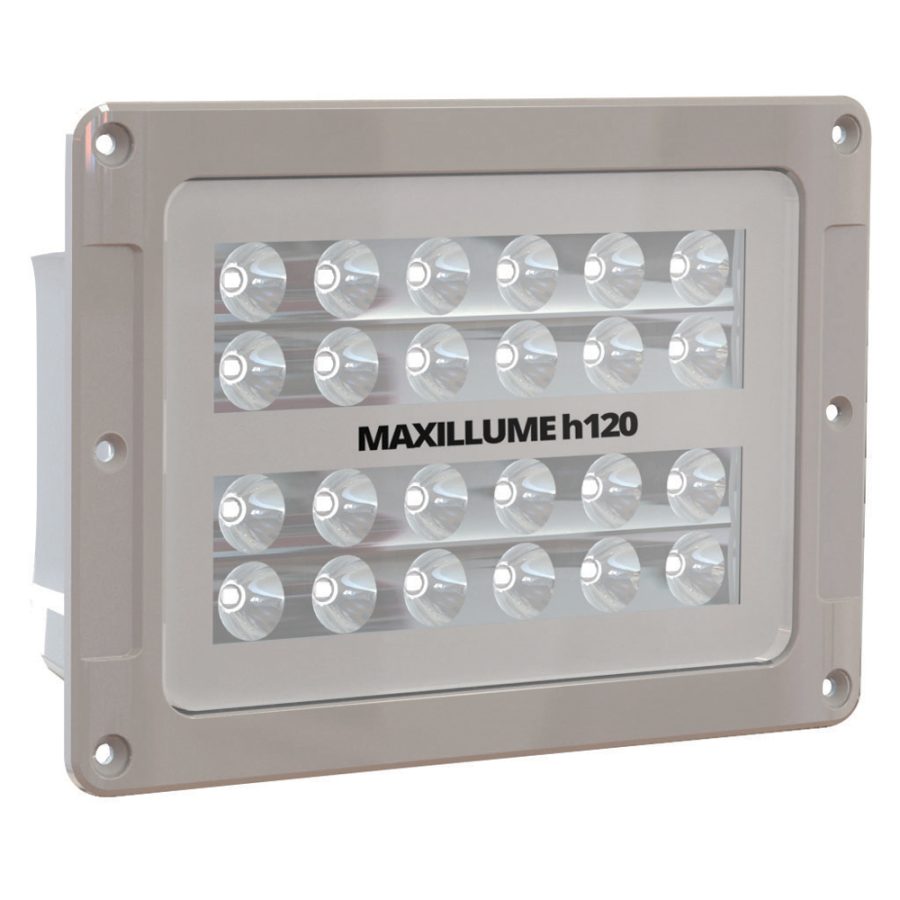 LUMITEC 101348 MAXILLUMEH120 - FLUSH MOUNT FLOOD LIGHT - WHITE HOUSING - WHITE-DIMMING