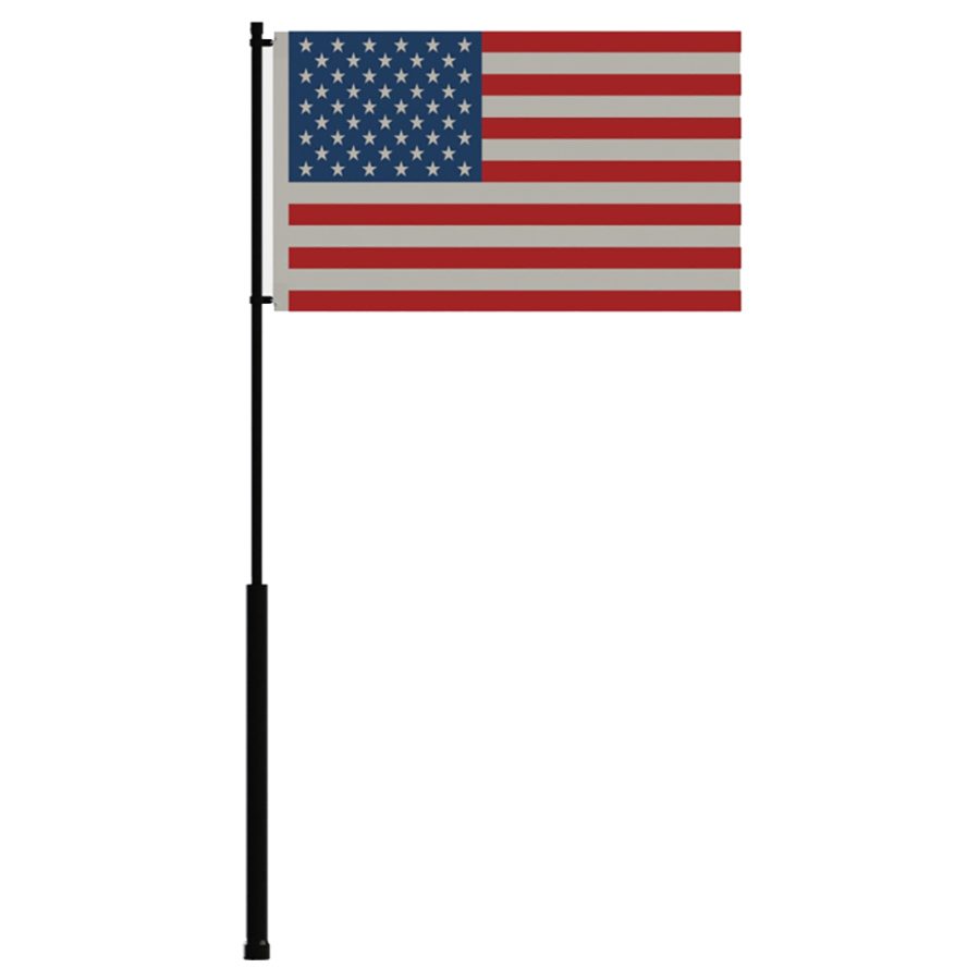 MATE SERIES FP36USA FLAG POLE - 36 INCH W/USA FLAG