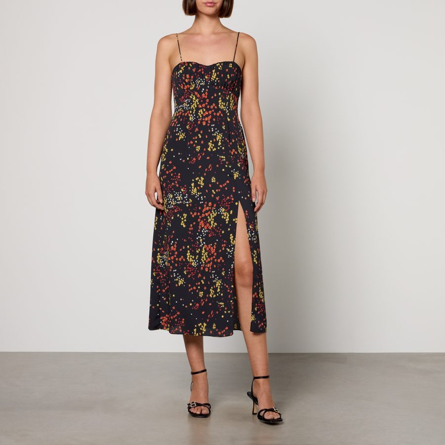 MAX&Co. Gina Floral-Print Chiffon Dress - UK 10