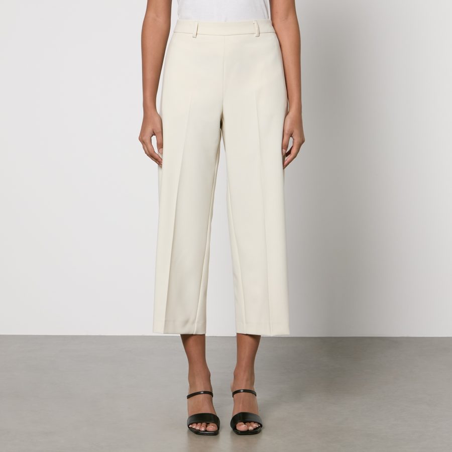 MAX&Co. Omaggio Cropped Crepe Straight-Leg Trousers - UK 10