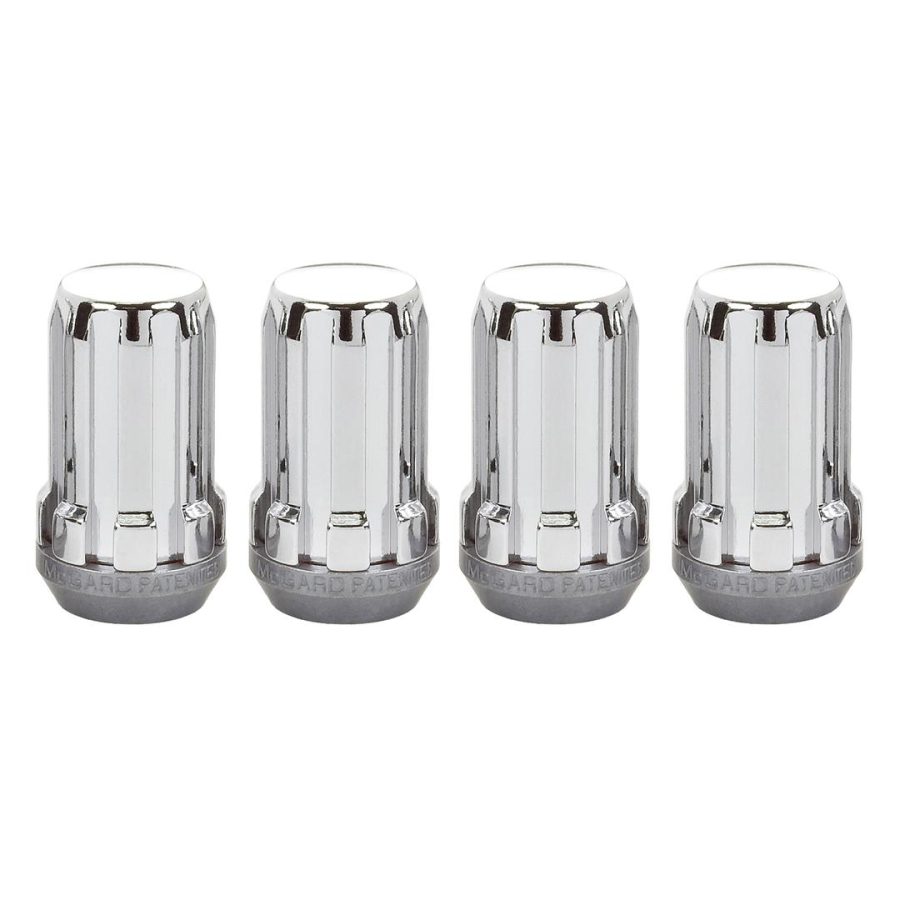 MCGARD 65315 Chrome Cone Seat Spline Drive Lug Nut (M14 x 1.5 Thread Size) Set of 4