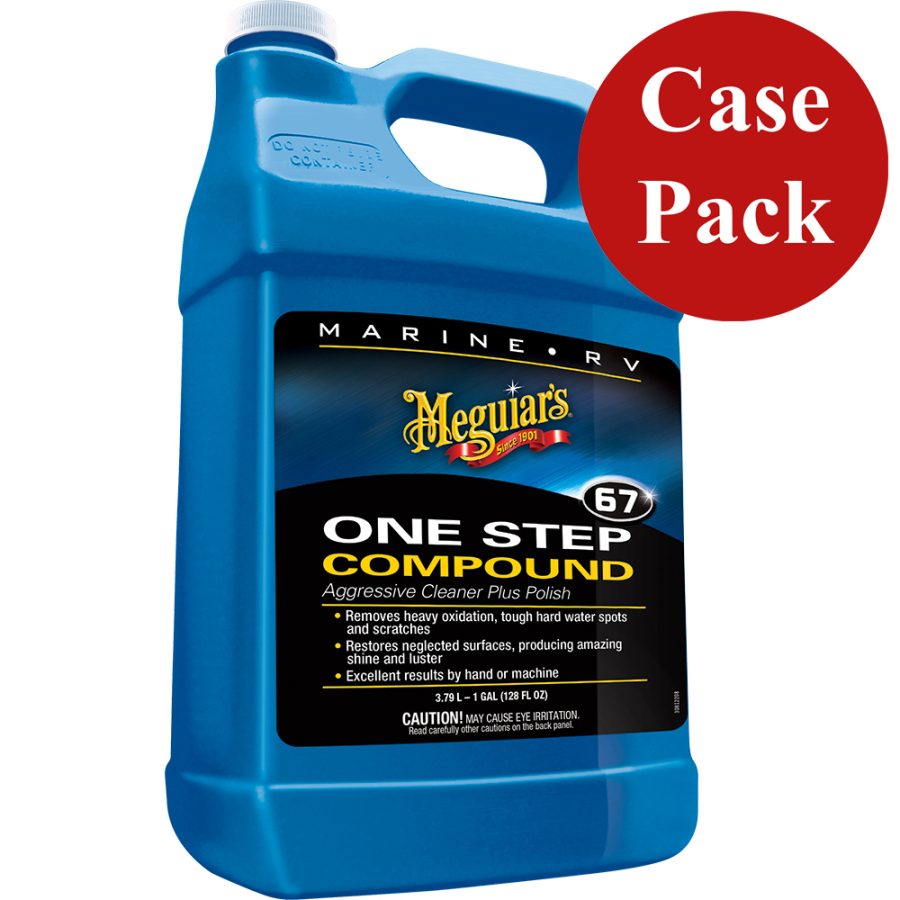 MEGUIARS M6701CASE MARINE ONE-STEP COMPOUND - 1 GALLON *CASE OF 4*