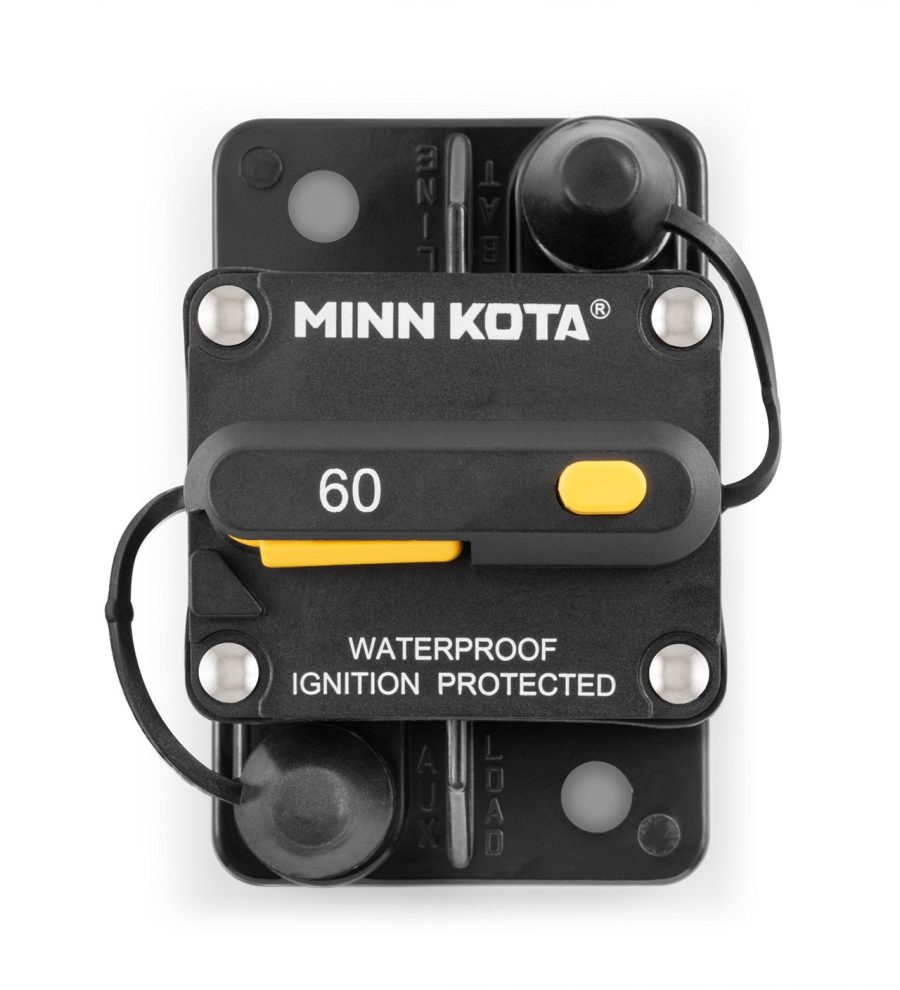 MINN KOTA 1865116 MKR-27 60Amp Waterproof Circuit Breaker Bulk Pack