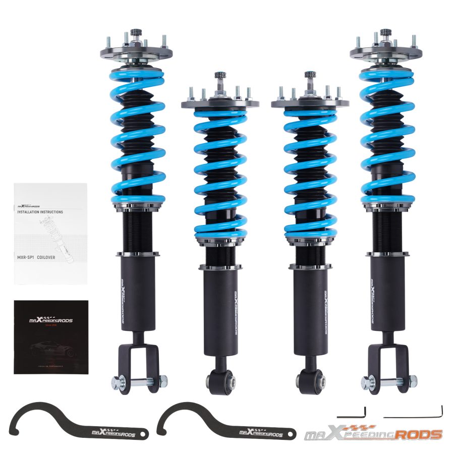 MaXpeedingrods COT6 Adjustabe Coilovers Lowering Kit compatible for Jaguar XF 2007-2015