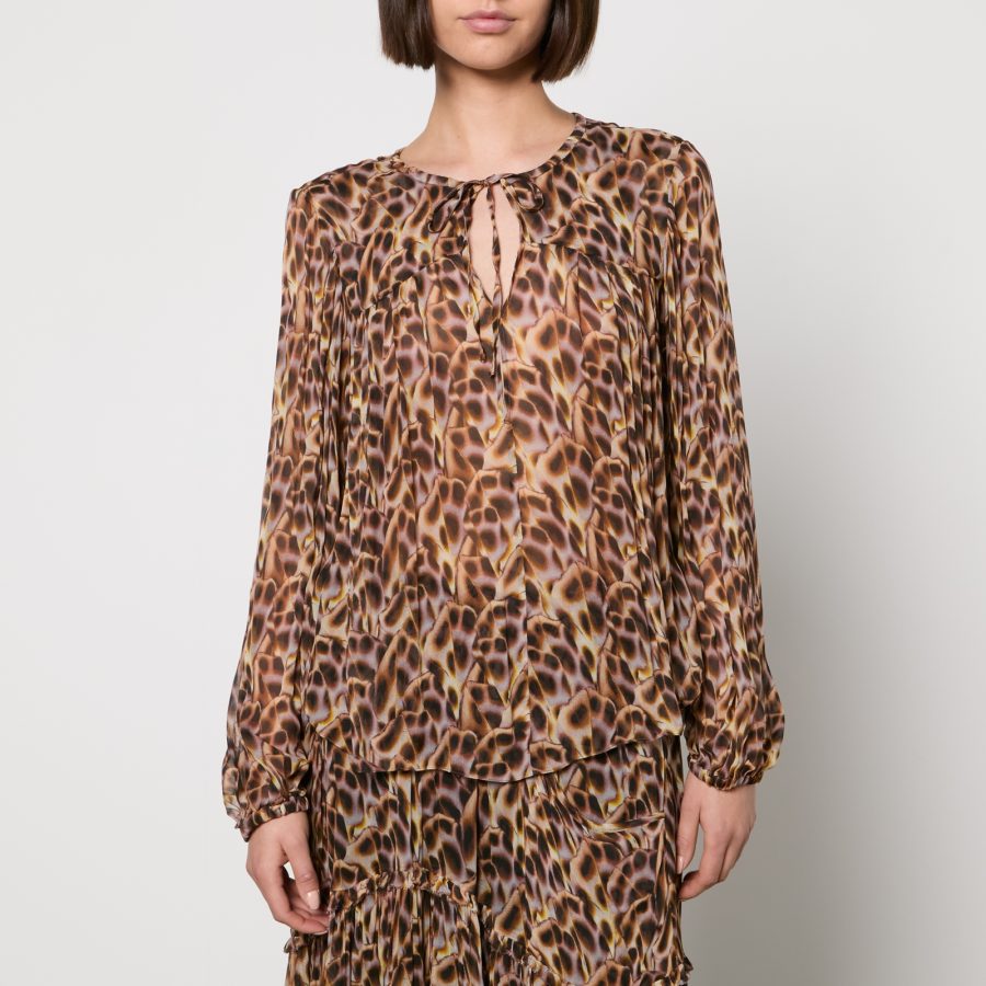 Marant Etoile Daytonea Printed Chiffon Blouse - FR 34/UK 6