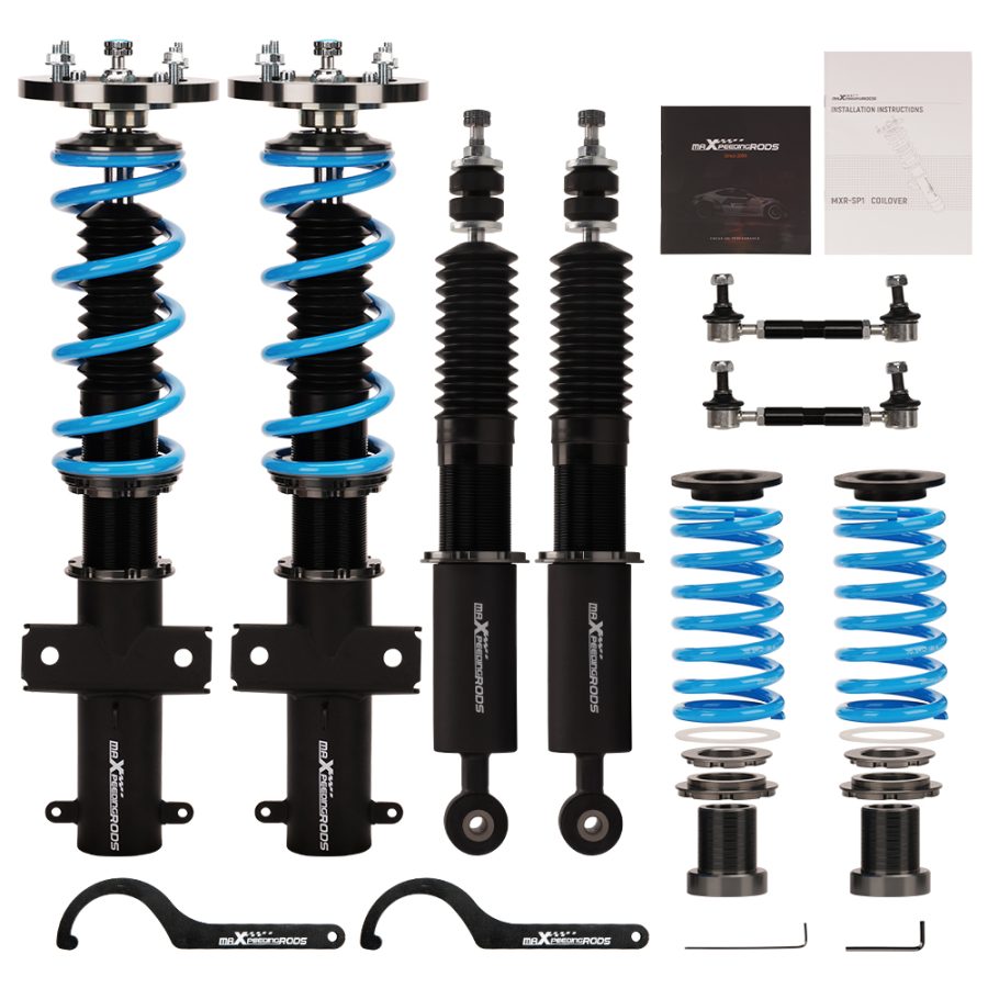 Maxpeedingrods COT6 24 Way Damper Adjustable Coilover Kit compatible for Ford Mustang 05-14 lowering kit