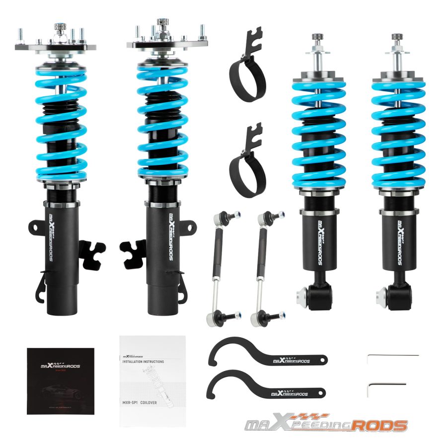 Maxpeedingrods COT6 Coilover Suspension Kit compatible for Mini Cooper Clubman R55 07-14 lowering kit