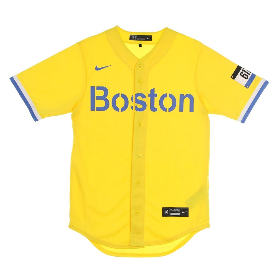 Men's MLB Official Replica Jersey City Connect Bosred Yellow Baseball Jacket