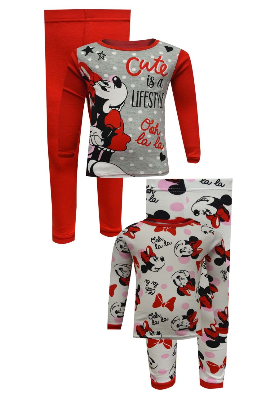 Minnie Mouse Girls 4 Pc Sleep Set