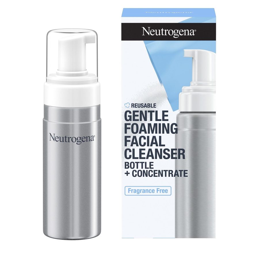 Neutrogena Reusable Gentle Foaming Facial Cleanser Starter Kit, Fragrance-Free F