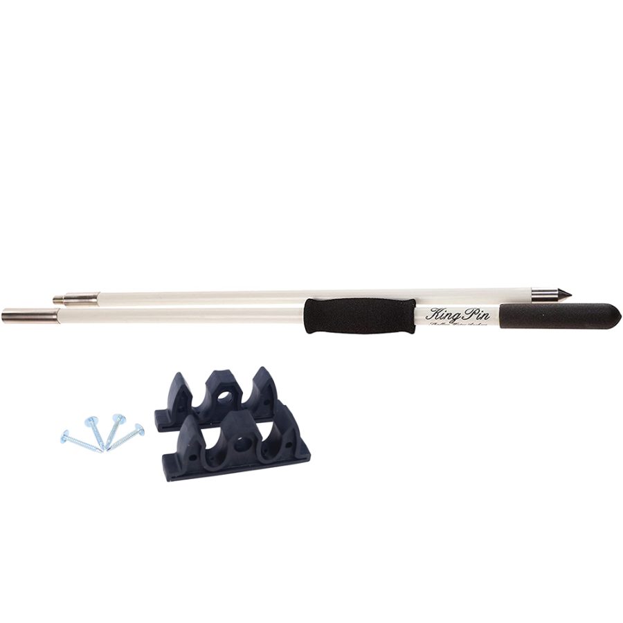 PANTHER KPP100W 10FT KING PIN ANCHOR POLE - 2-PIECE - WHITE