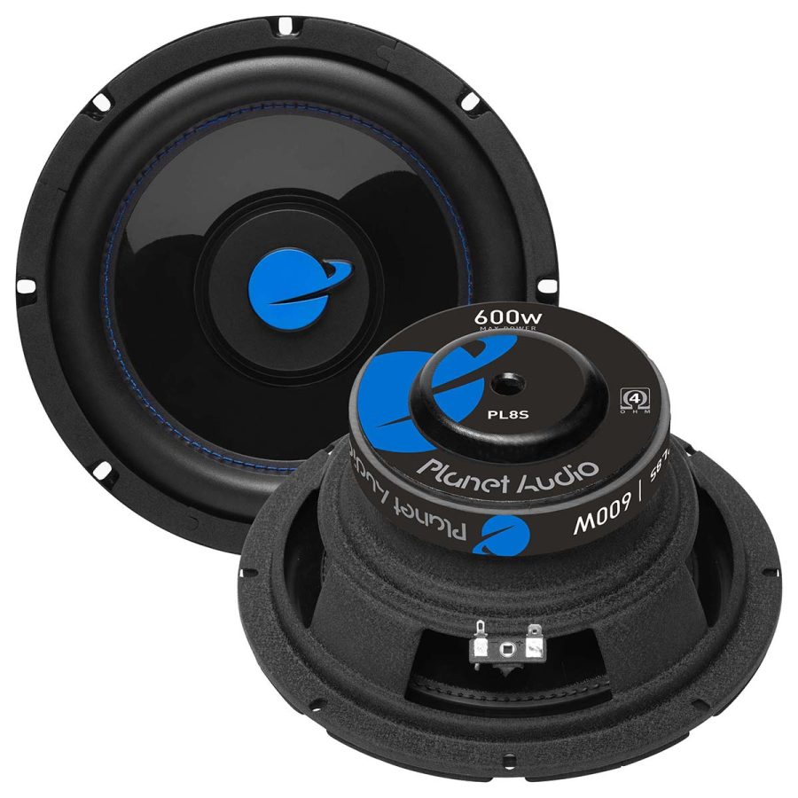 PLANET AUDIO PL8S 8 INCH Woofer - 600W Max Single 4 Ohm Voice Coil