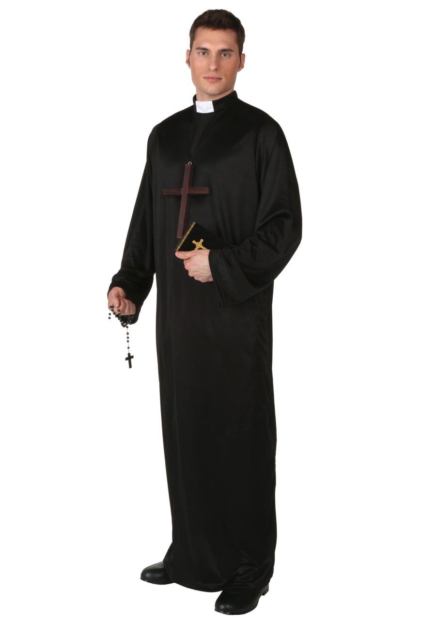 Plus Size Pious Priest Men's Costume