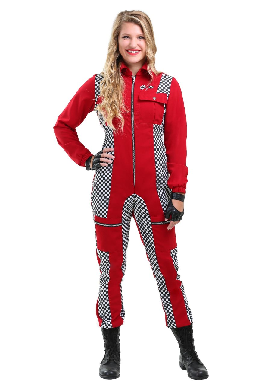 Plus Size Women's Racer Jumpsuit Costume