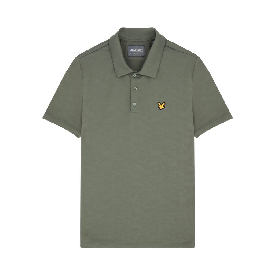 Polo shirt Lyle & Scott Seafoam Jacquard