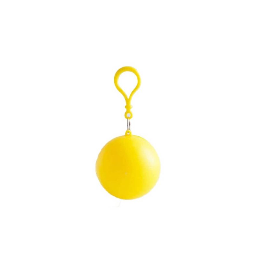 Portable Raincoat Ball Keychain