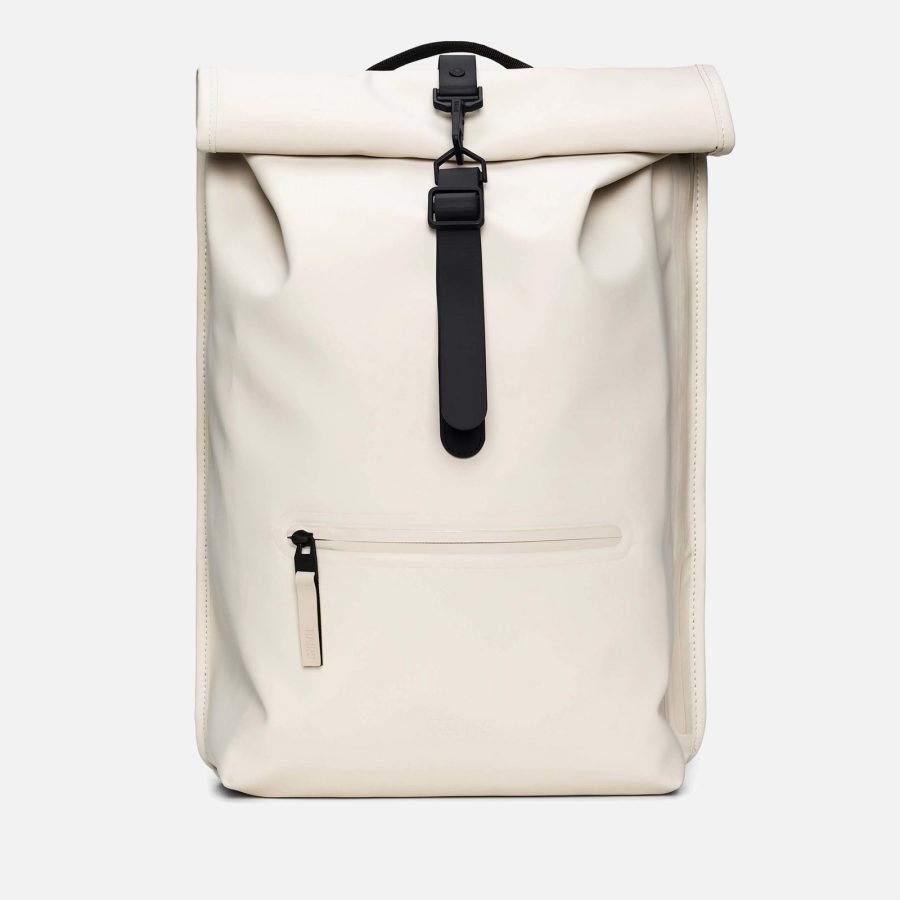 RAINS Rolltop Matte Shell Rucksack