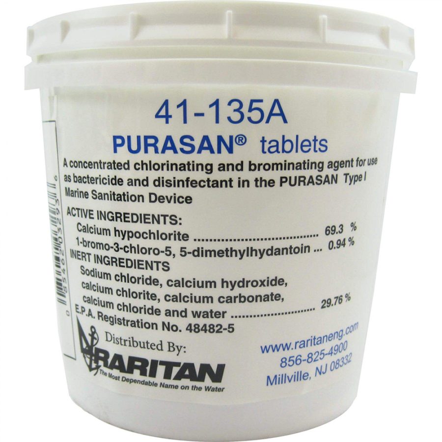 RARITAN 41-135A PURASAN EX Refill Tablets (1 Tub of 6 Tablets)