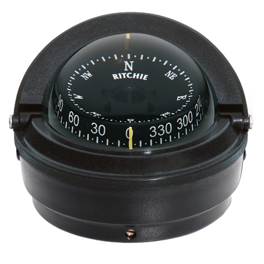 RITCHIE S-87 Compass, Surface Mount, 3 INCH Dial, Black