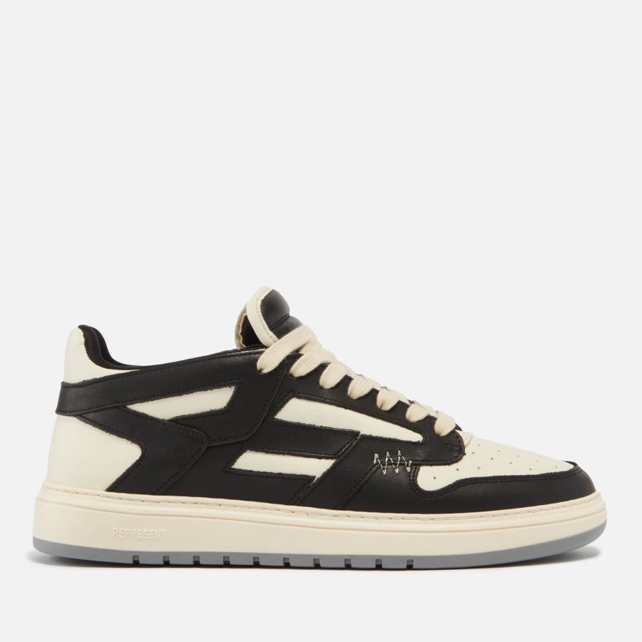 Represent Reptor Low Top Leather Trainers - UK 8