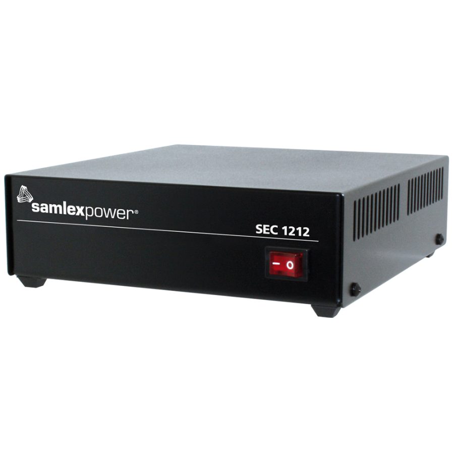SAMLEX SEC-1212 DESKTOP SWITCHING POWER SUPPLY - 120VAC INPUT, 12V OUTPUT, 10 AMP
