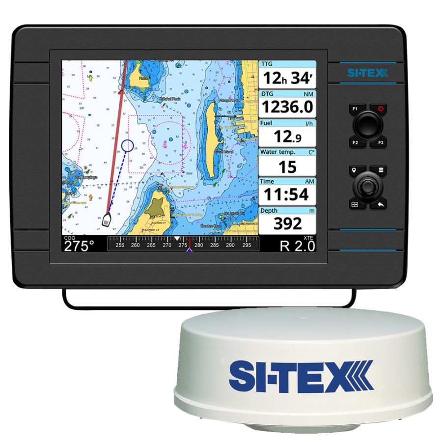 SI-TEX NAVPRO1200R NAVPRO 1200 W/MDS-12 WIFI 24 INCH HI-RES DIGITAL RADOME RADAR W/10M CABLE