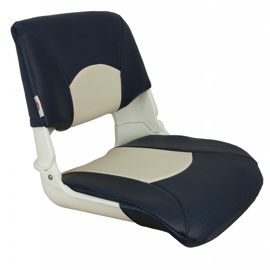 SPRINGFIELD 1061016 SKIPPER STANDARD SEAT FOLD DOWN - WHITE/BLUE