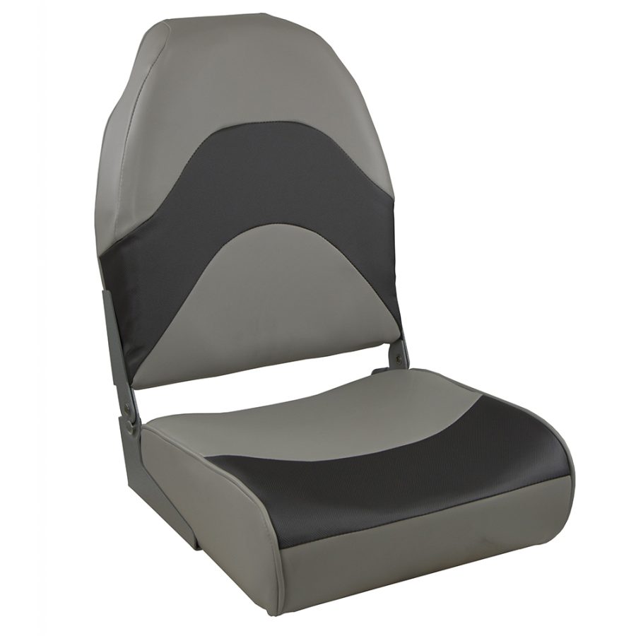 SPRINGFIELD 1062034 PREMIUM WAVE FOLDING SEAT - GREY W/METEOR STRIPE