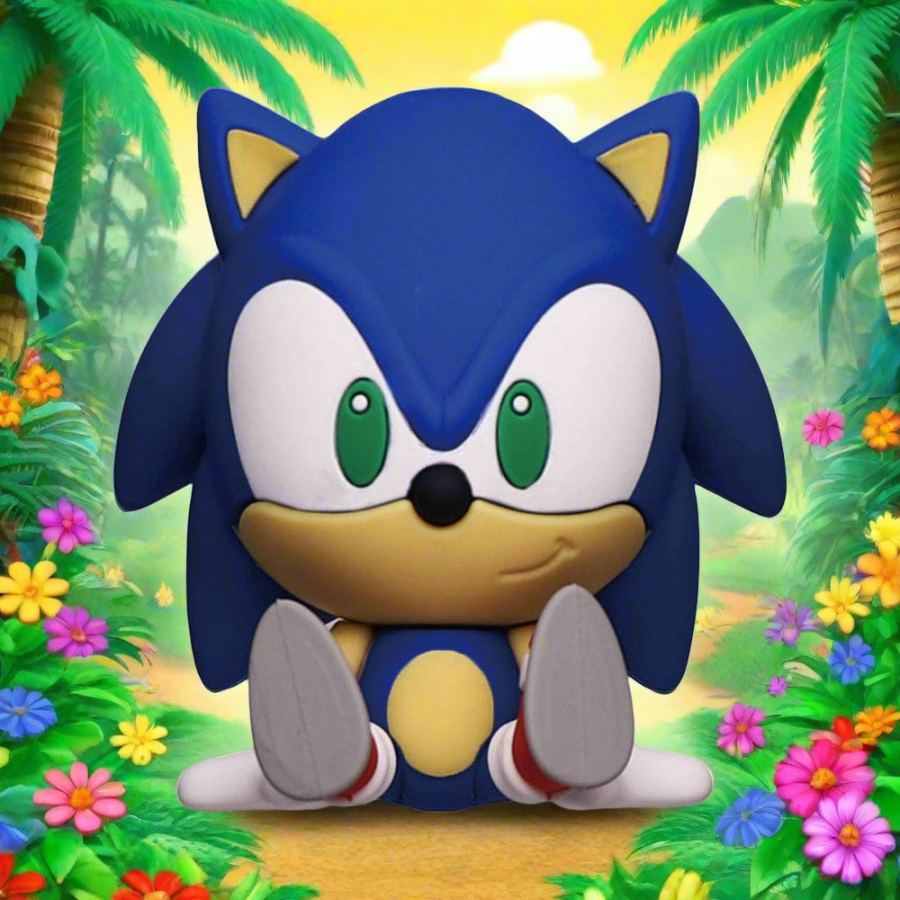 Sonic - The Hedgehog Magnet Sonic Sitting