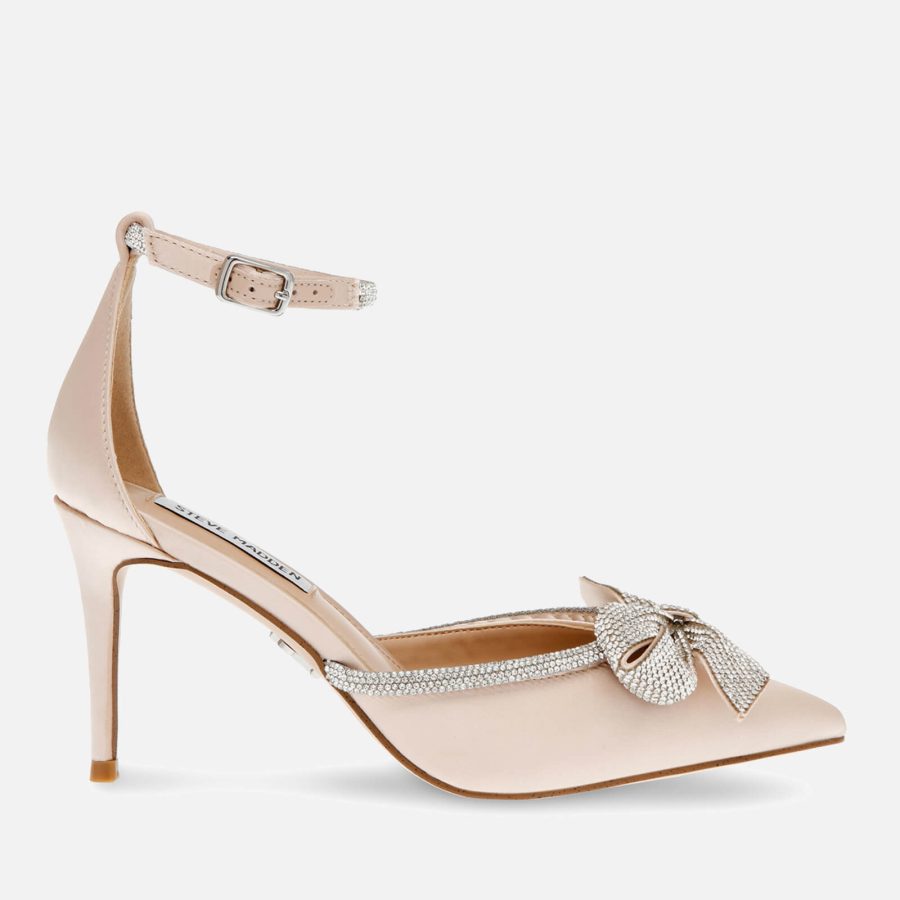 Steve Madden Women's Lumiere Embellished Satin Heeled Pumps - UK 8